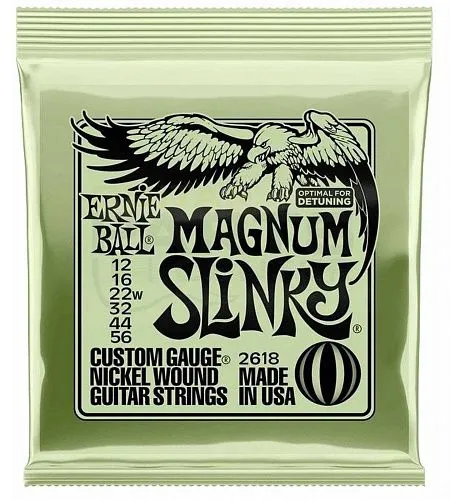 Ernie Ball 2618 (12-56) Nickel Wound Slinky Magnum Комплект струн для электрогитары.