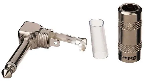 Soundking CC150 Разъем на кабель Джек 6,3 мм male угловой, моно.