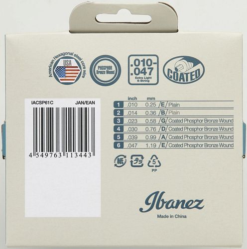 Ibanez IACSP61C (10-47) Комплект струн для акустической гитары.