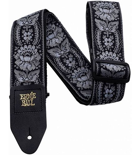 Ernie Ball 4150 Jacquard Silver Orlean Гитарный ремень.
